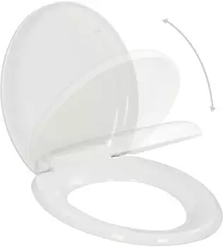 vidaXL WC-Sitz Absenkautomatik Quick-Release Wei&szlig; (145015)
