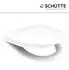 Schütte WHITE PRO 3 WC-Sitz D-Form, Duroplast, weiß, mit Absenkautomatik (82811)