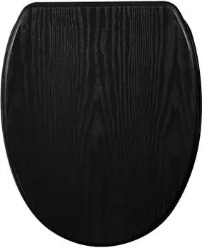 Sanilo WC-Sitz Black Wood mit Absenkautomatik und Schnellverschluss