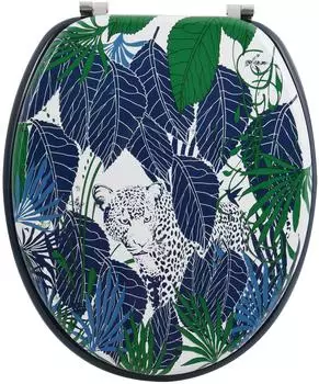 MSV WC-Sitz "Rain Forest" MDF, blau (142244)