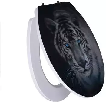 PRIMASTER Tiger 3D WC-Sitz mit Absenkautomatik, wei&szlig;, abnehmbar (YHUF-X35-3D(01))