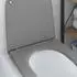 vidaXL Toilettensitz mit Schnellverschluss und Absenkautomatik, Duroplast, grau