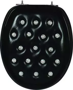 PRIMASTER WC-Sitz mit Strasssteinen, Absenkautomatik, abnehmbar, wei&szlig; (0782090938)