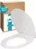 Calmwaters Slim WC-Sitz Duroplast, Absenkautomatik, O-Form, weiß (26LP3163)