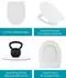 Calmwaters Slim WC-Sitz Duroplast, Absenkautomatik, O-Form, weiß (26LP3163)