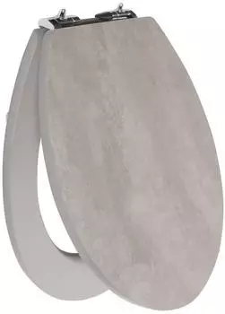 PRIMASTER WC-Sitz Betonoptik dunkelgrau, MDF, Absenkautomatik (HY-M263-MM6562)