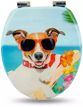 Sanfino WC-Sitz mit Absenkautomatik "Sunny Dog"