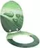 vidaXL Soft-Close Toilettensitz grünes Tropfenmotiv, 44x38cm, 2 Stk.