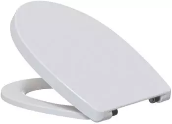 PRIMASTER Lorsa WC-Sitz mit Absenkautomatik, weiß, Edelstahlscharniere