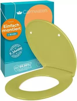 Calmwaters WC-Sitz oliv-moosgrün, Duroplast, Absenkautomatik (26LP6228)
