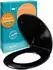 Calmwaters WC-Sitz oval, Duroplast, schwarz, Absenkautomatik (26LP6149)