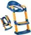 Relaxdays Kinder-Toilettensitz mit Treppe, höhenverstellbar 39-45cm, klappbar, blau/gelb (10053921)