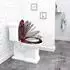 Woltu WC-Sitz oval, Duroplast, Absenkautomatik, rose (WS2547)