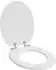 vidaXL Toilettensitz Soft-Close, MDF, weiß, 44x38cm, 2 Stk.