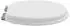 vidaXL Toilettensitz Soft-Close, MDF, weiß, 44x38cm, 2 Stk.