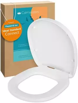 Calmwaters WC-Sitz f&uuml;r Ideal Standard Connect, Duroplast, wei&szlig;, Absenkautomatik (26LP6261)