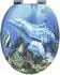 vidaXL Soft-Close Toilettensitz blau, MDF, 44x38cm (42027179)
