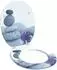 vidaXL Soft-Close Toilettensitz grau, MDF, 44x38cm (42027203)