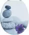 vidaXL Soft-Close Toilettensitz grau, MDF, 44x38cm (42027203)