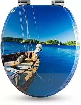 Sanfino Boat WC-Sitz mit Absenkautomatik, Holz