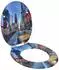 vidaXL Soft-Close Toilettensitz mehrfarbig MDF 44x38cm (42027181)