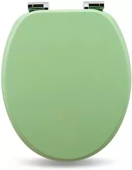 Sanfino WC-Sitz Mint Green mit Absenkautomatik, Holz