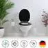 Sanfino WC-Sitz mit Absenkautomatik, Holz, „All Black