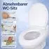 BigDean WC-Sitz oval Holzoptik, Duroplast weiß, Soft-Close (1002864)