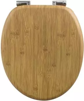 Woltu WC-Sitz mit Absenkautomatik, MDF Holzkern, oval