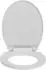 vidaXL Toilettensitz mit Absenkautomatik Quick-Release, hellgrau, oval (8719883818696)