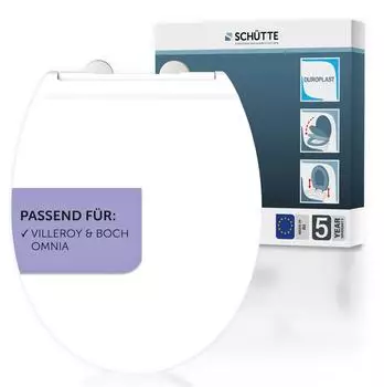 Sch&uuml;tte PRO 9 WC-Sitz Duroplast, wei&szlig;, Absenkautomatik (82801)