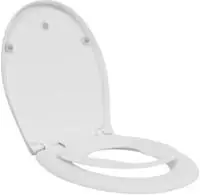 vidaXL Toilettensitz Wei&szlig; 47 x 37 x 4 cm Duroplast