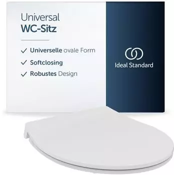 Ideal Standard Universal WC-Sitz oval, Slim, Softclose, wei&szlig; (E374801)