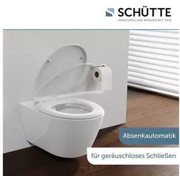 Sch&uuml;tte WHITE WC-Sitz Duroplast, Absenkautomatik, Schnellverschluss (82600)