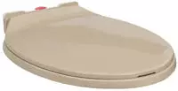 vidaXL Toilettensitz mit Absenkautomatik Quick-Release Beige Oval
