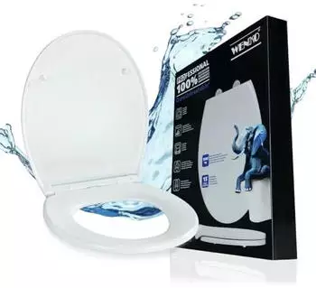 Wenko Gatteo DuroUnbreakable WC-Sitz wei&szlig;, mit Absenkautomatik (26627100)