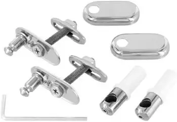 Ideal Standard Mia Scharniersatz für WC-Sitz, chrom (TV109AA)