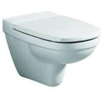 Geberit Vitelle WC-Sitz, wei&szlig; Scharniere verchromt mit Absenkautomatik