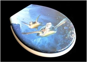 ADOB Schildkröte WC-Sitz mit 3D Motiv