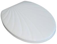 WC Sitz Klobrille Muschelform, Muschel Farbe Weiss, Duroplast, sehr stabil
