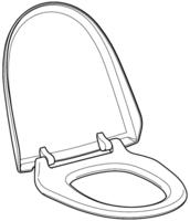Sitz Und Deckel Zu Dwc 8000 Wei&szlig; 250034111 - Geberit
