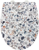 WENKO WC-Sitz mit Absenkautomatik Terrazzo High Gloss mehrfarbig, 1 St.