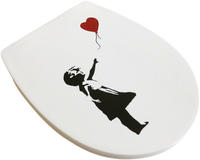 ADOB WC-Sitz "Roter Ballon" Absenkautomatik, abnehmbar