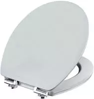 CORNAT WC-Sitz "Look manhattangrau - Hochwertiger Holzkern - Absenkautomatik"