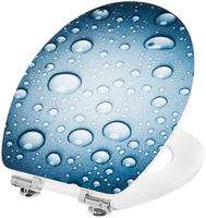 CORNAT WC-Sitz "Wassertropfen WC Sitz Dekor"