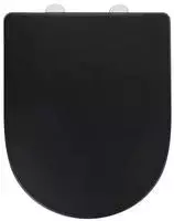 WENKO WC-Sitz Exclusive Nr. 3 Schwarz aus antibakteriellem Duroplast, mit