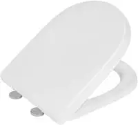 WENKO WC-Sitz Exclusive Nr. 3 Wei&szlig; Matt aus antibakteriellem Duroplast, mit