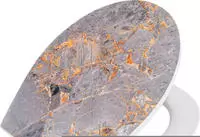 WENKO Premium WC-Sitz Mod. Grey Marble mit Relief aus antibakteriellem Duroplast