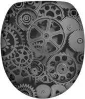 Sanilo WC-Sitz "Gears" mit Absenkautomatik, BxL: 37,7 x 42,0 - 47,0 cm
