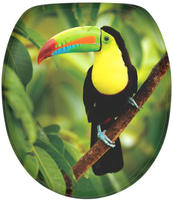 Sanilo WC-Sitz "Toucan" mit Absenkautomatik, BxL: 37,7 x 42,0 - 47,0 cm